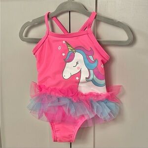 Baby Girl Unicorn One Piece Tutu Swimsuit